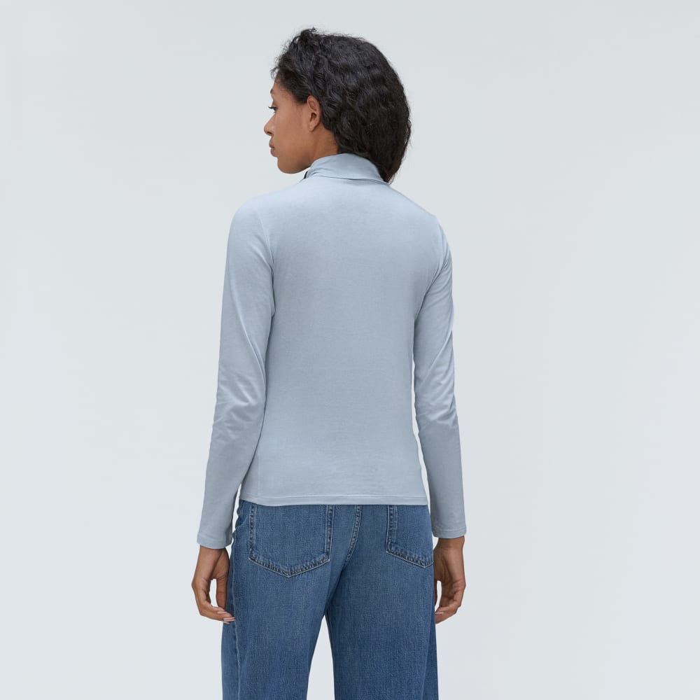 The Organic Cotton Turtleneck | Mist