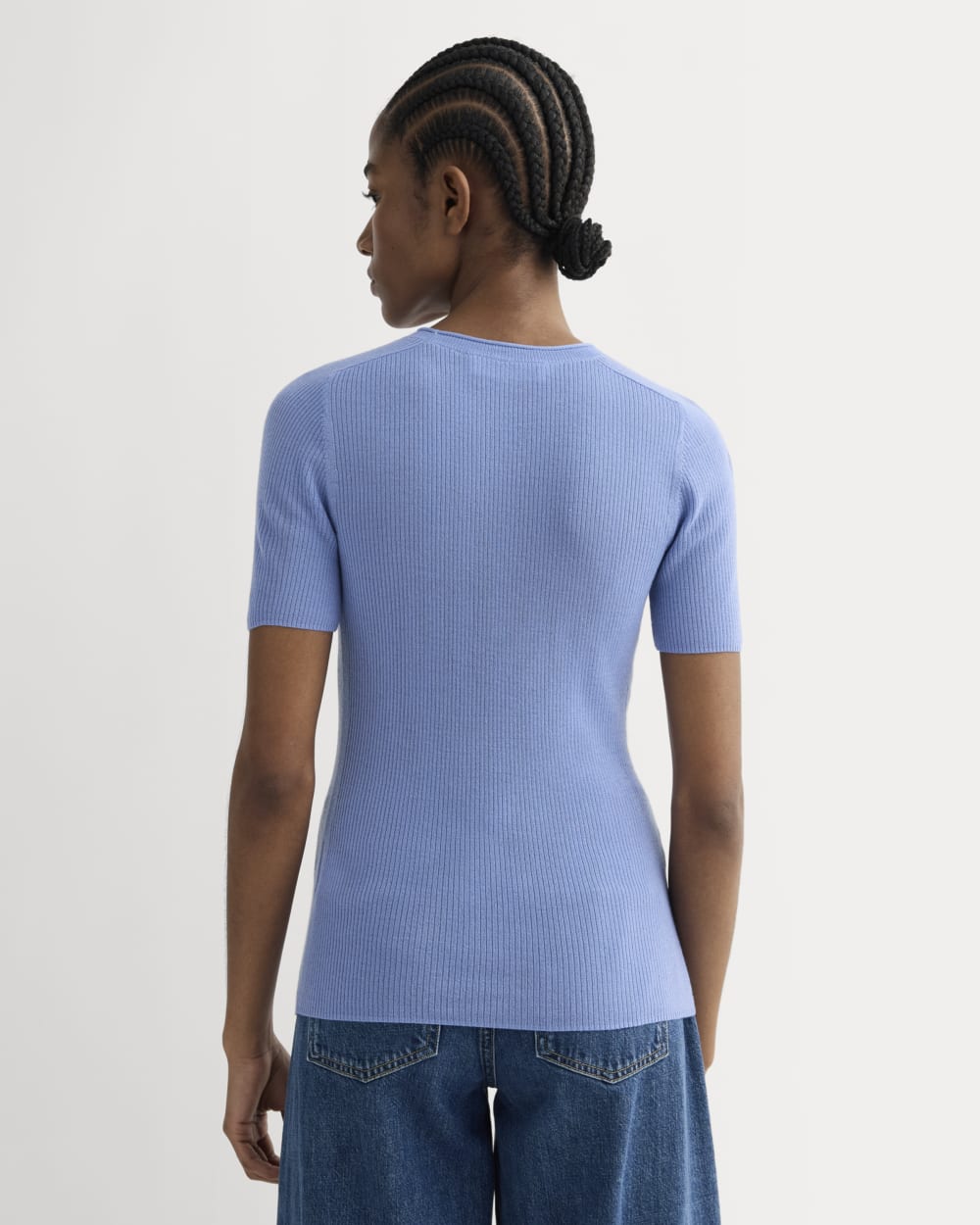 The Sweater Tee in Ultrasoft Merino | Bluebell