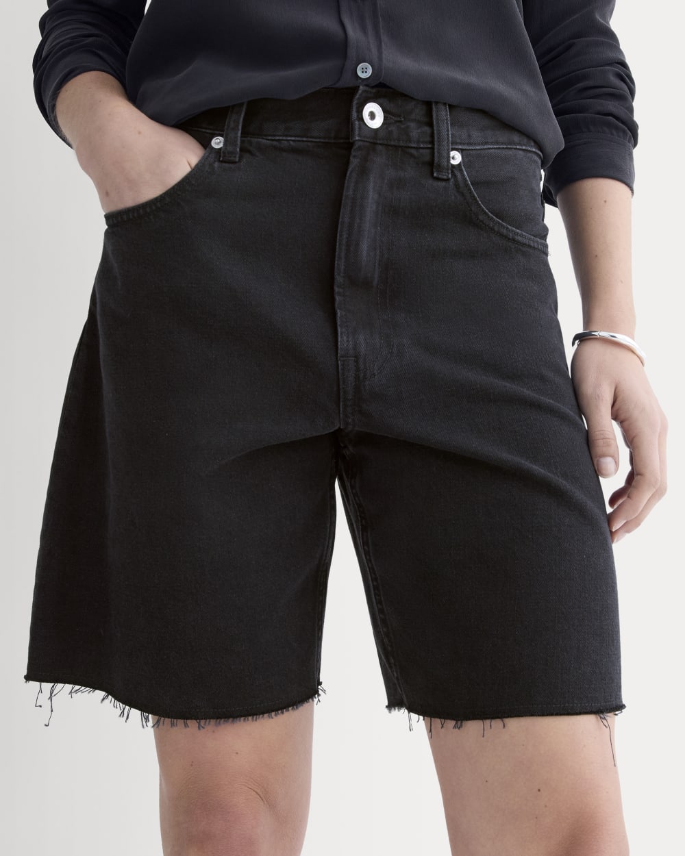 The OG Baggy Jean Short | Washed Black