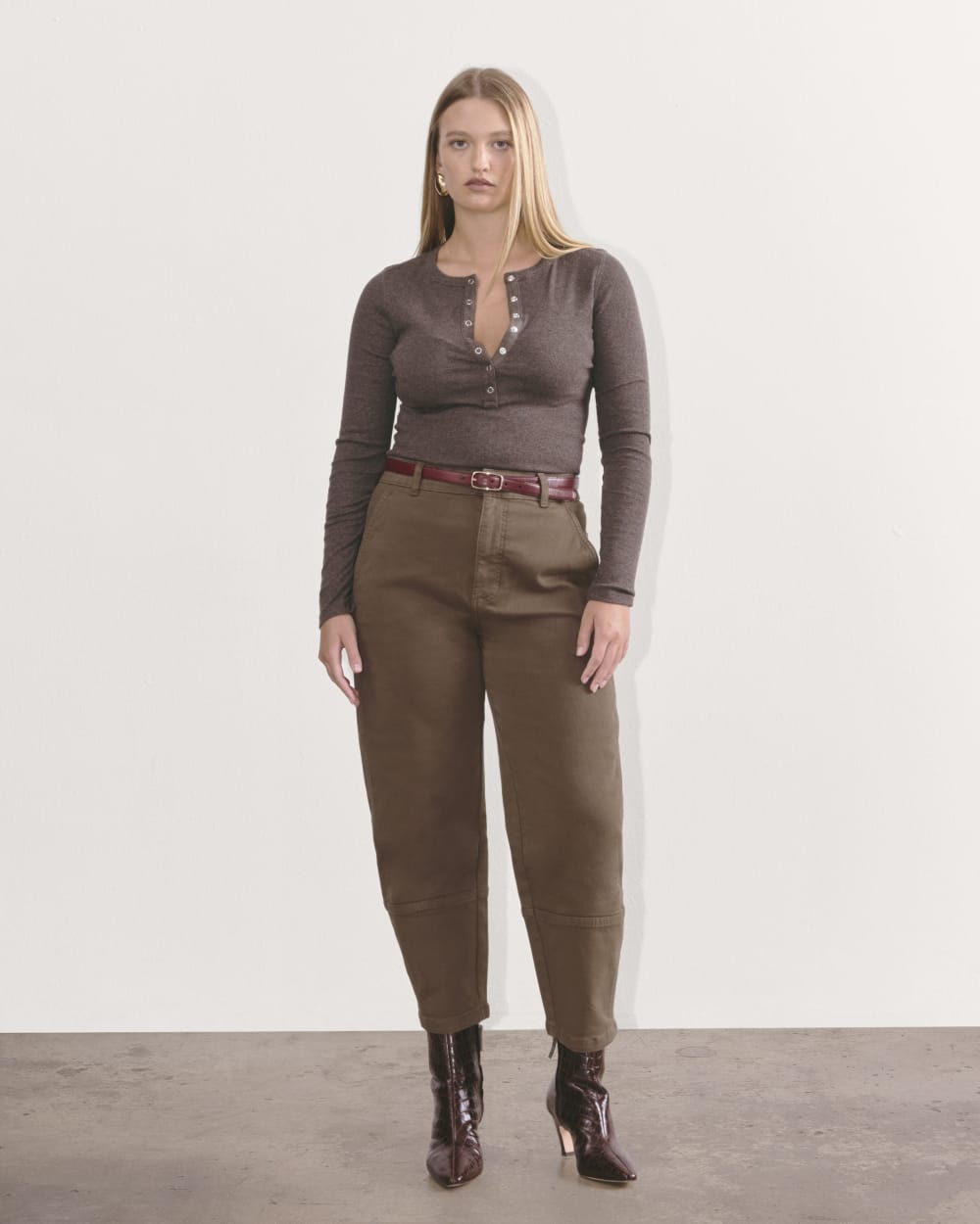 The Utility Barrel Pant | Cocoa | Regular