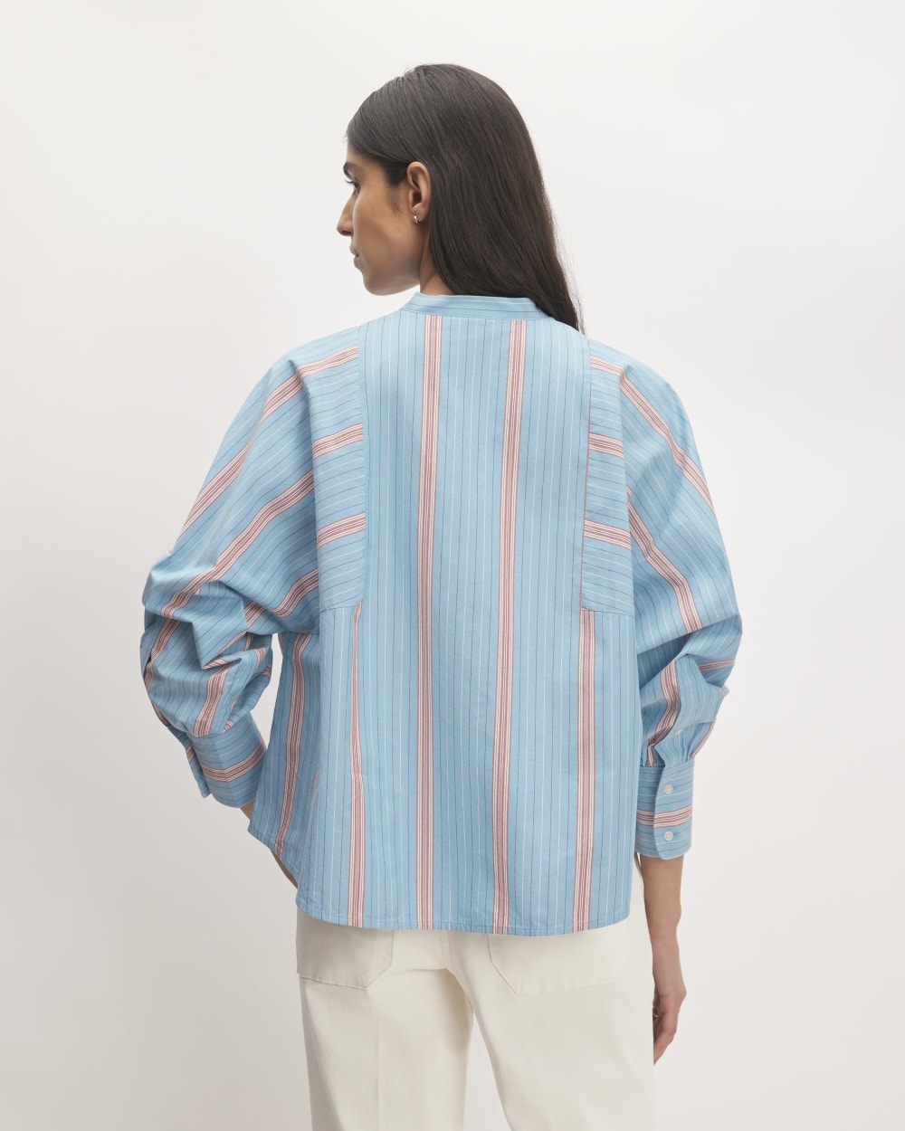 The Oversized Raglan Shirt | Parisian Blue / Black / Rusted Red / Bone