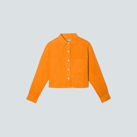 The Linen Way Short Shirt | Turmeric