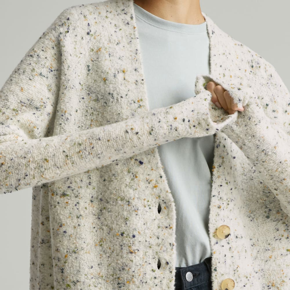 The Confetti Cardigan | Seafoam Green Multi