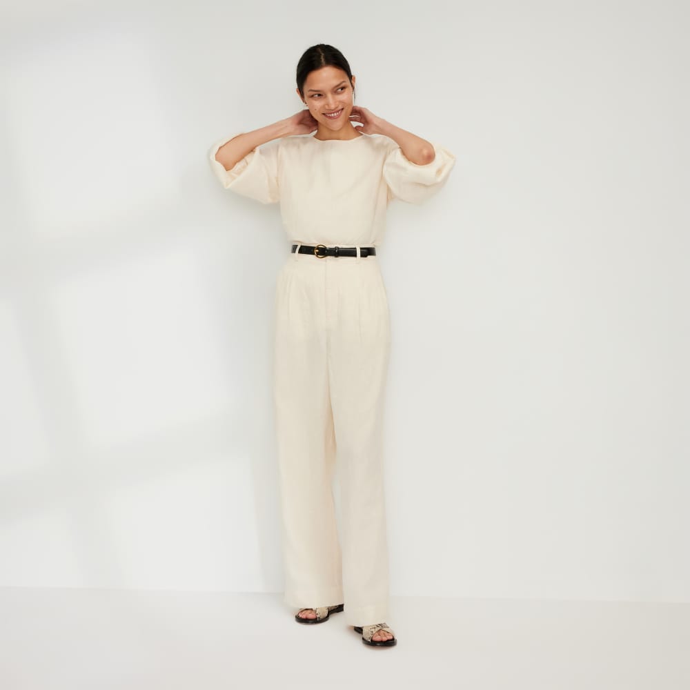 The Linen Long-Sleeve Top | Canvas