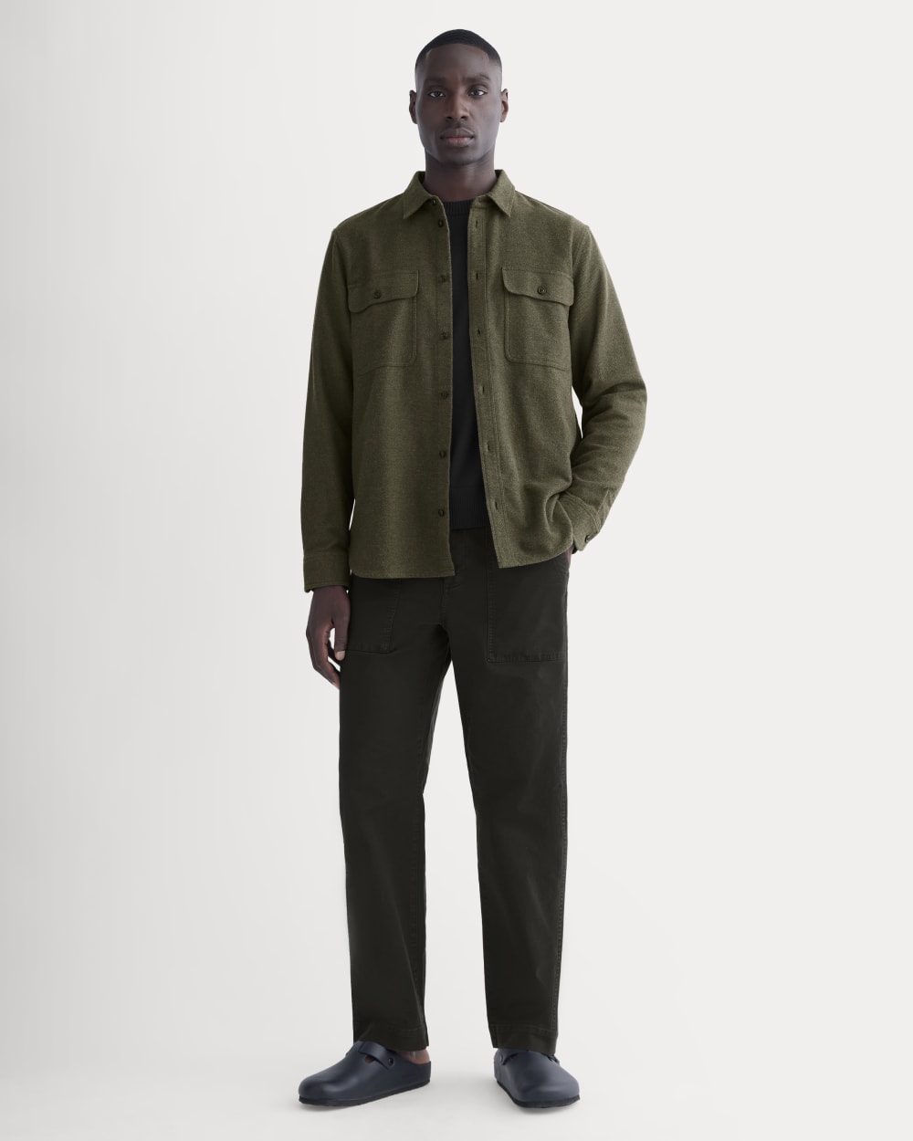 The Heavyweight Overshirt | Uniform | Heathered Green