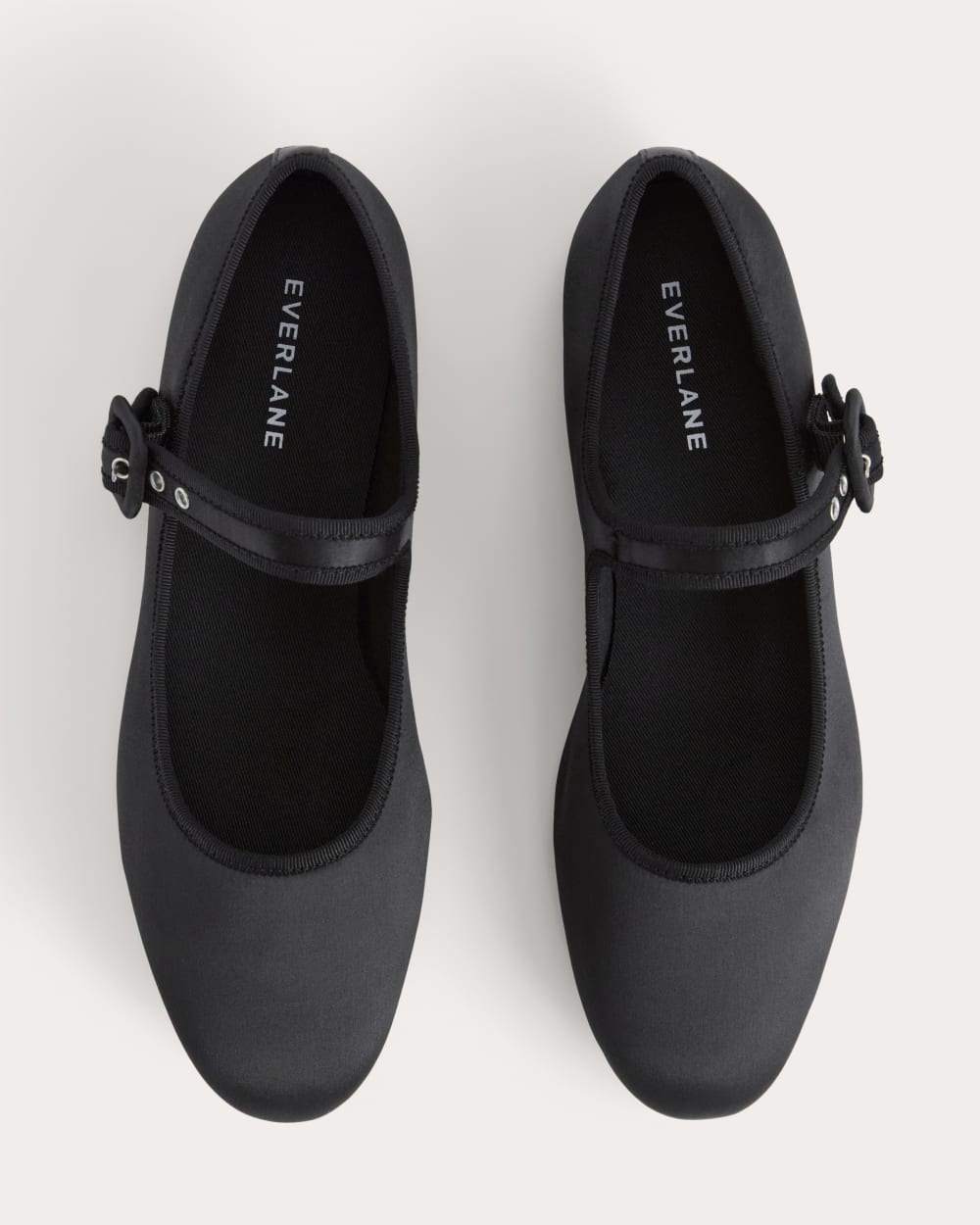 The Day Buckle Mary Jane | Black Satin