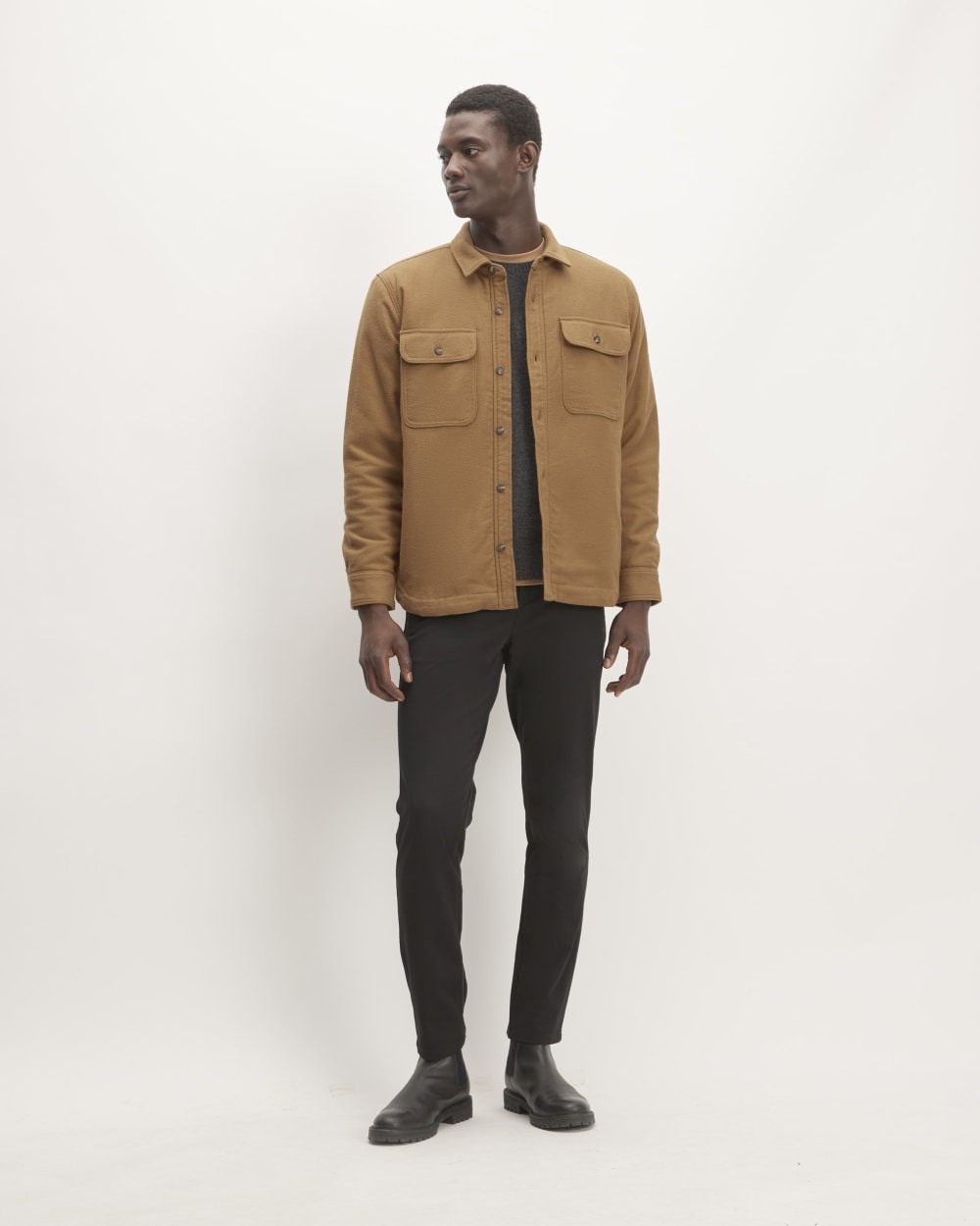 The ReNew Fleece-Lined Heavyweight Overshirt | Toasted Coconut
