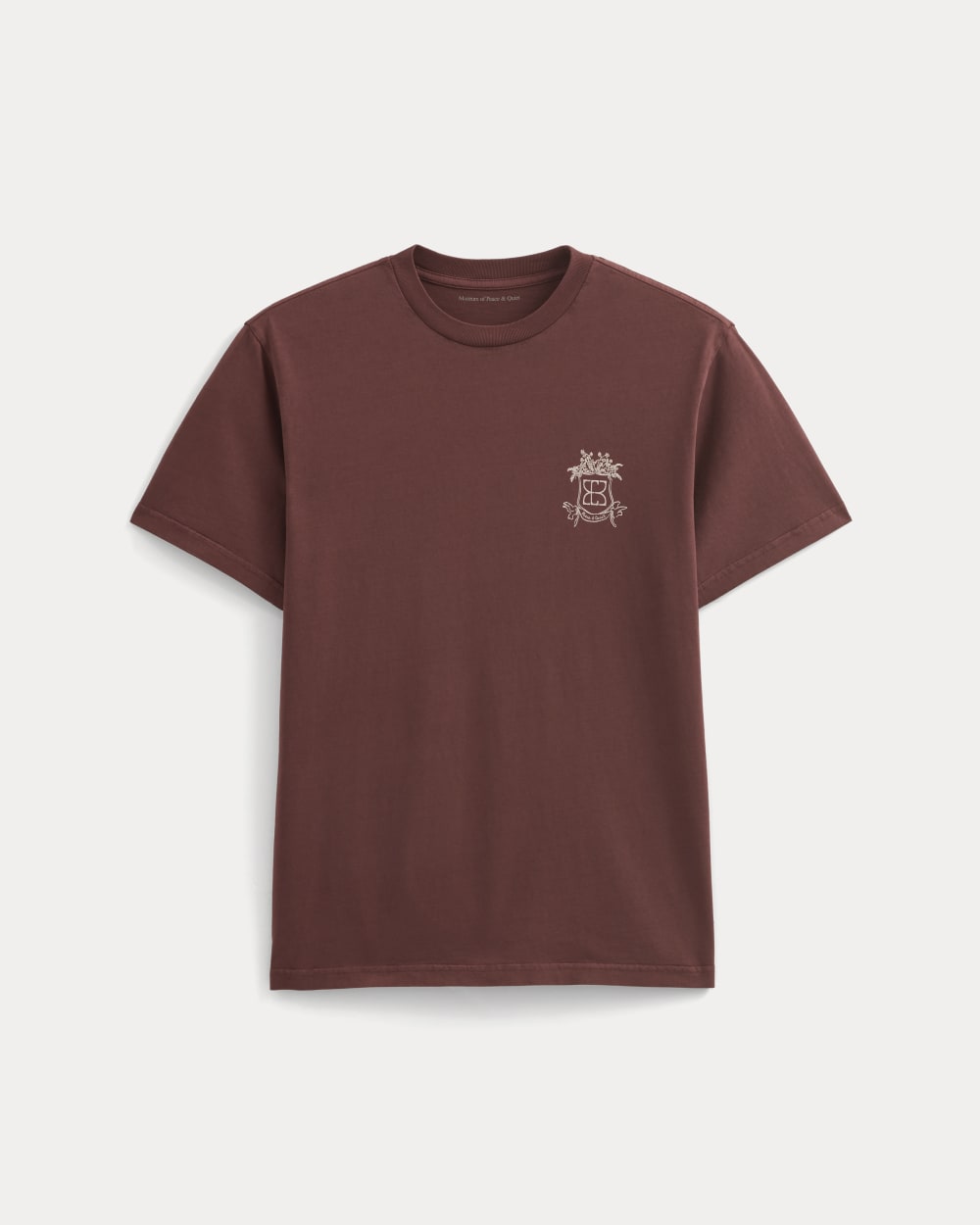 Everlane x Peace and Quiet Crest Graphic Tee | Wine