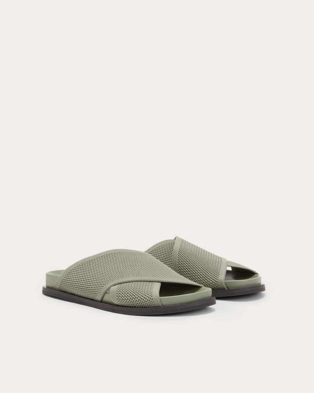 The ReKnit Form Crossover Sandal | Seagrass