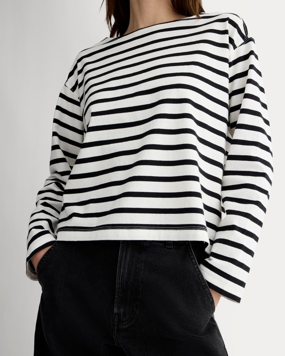 The Mariner Tee | Bone / Black