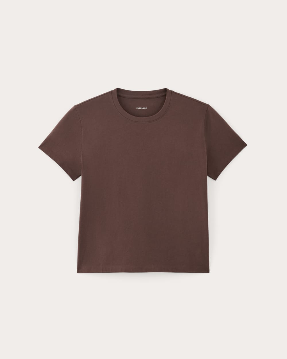The Box-Cut Tee in Essential Cotton | Dark Mahogany | No Pocket