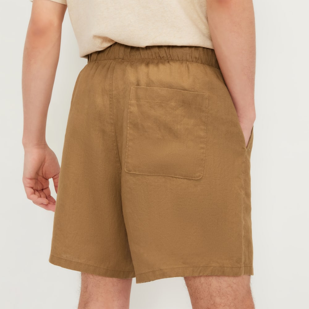 The Linen Easy Short | Toasted Coconut