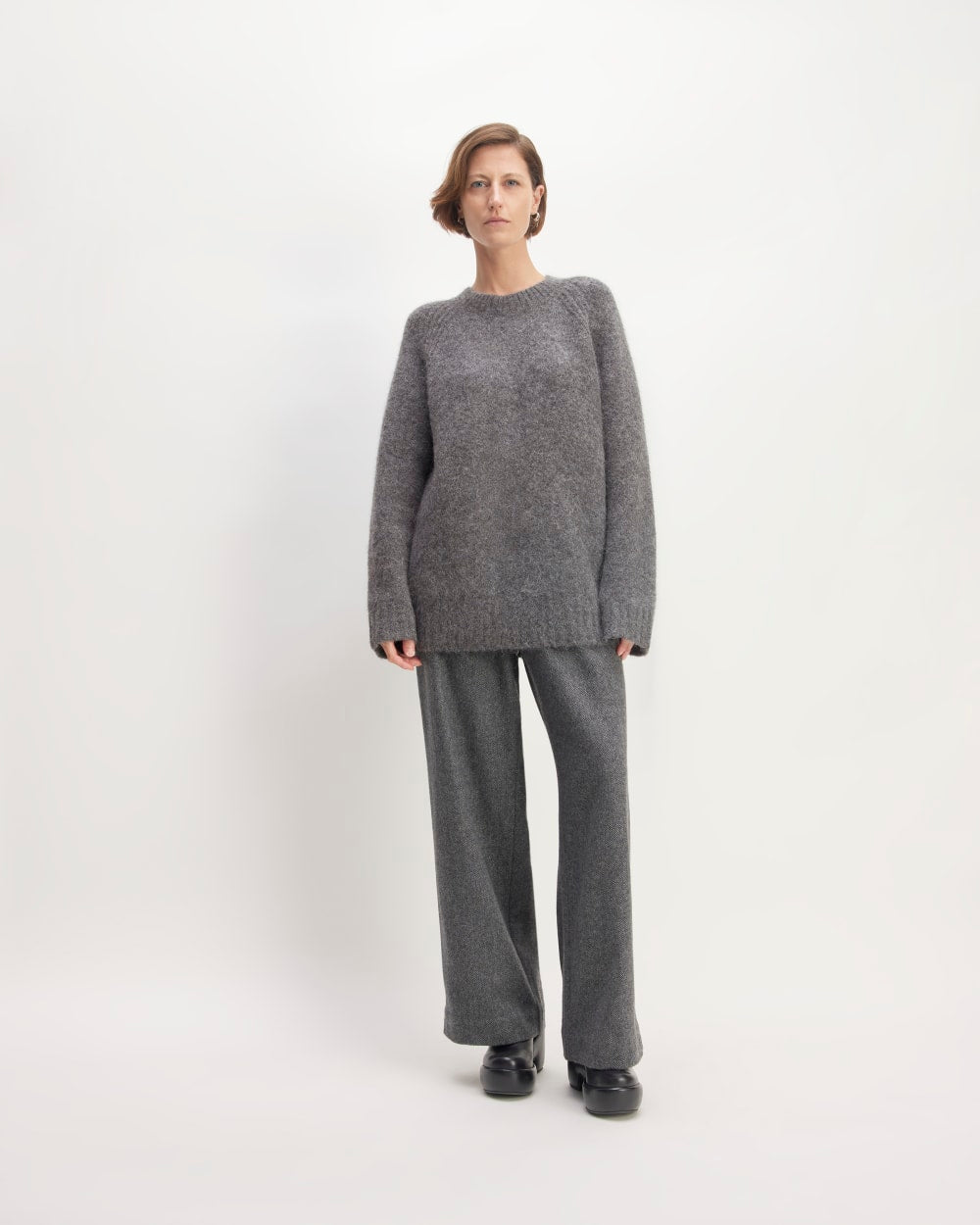 The SuperFuzz Alpaca Crew | Dark Charcoal