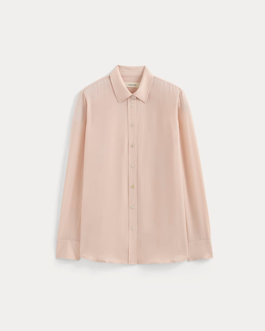 The Must-Have Shirt in Washable Silk | Soft Rose