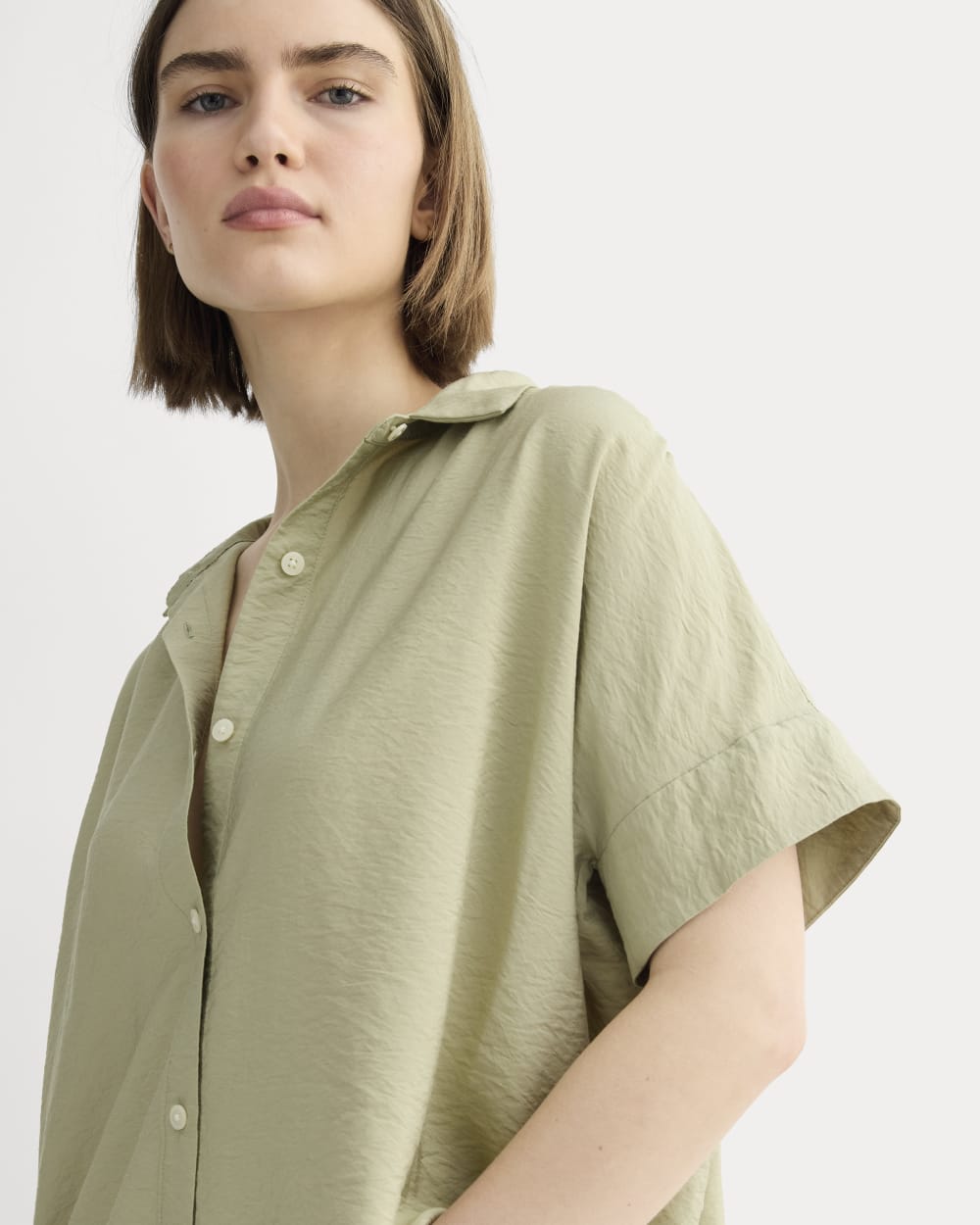 The Square Shirt in SoftLuxe | Eucalyptus
