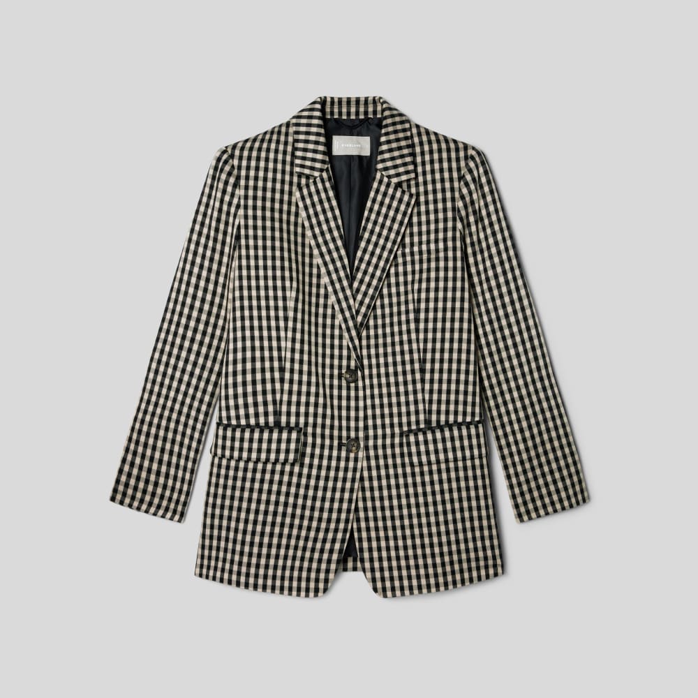 The Oversized Blazer in Buttersmooth | Khaki / Black