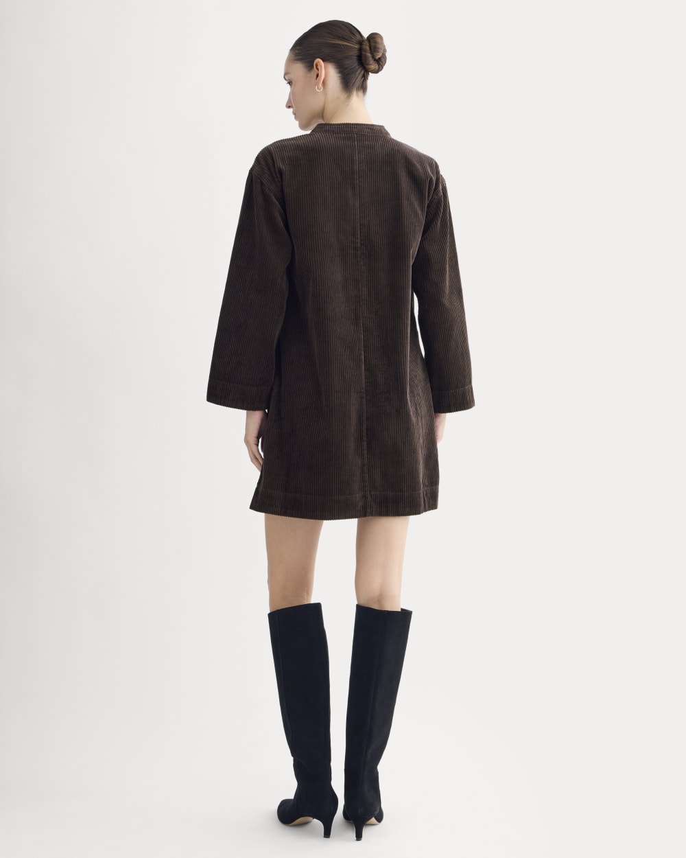 The Corduroy Mini Dress | Dark Chocolate