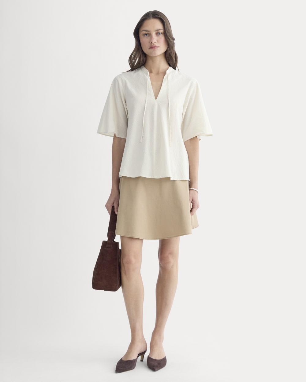 The Gauze Tie-Front Shirt | Birch