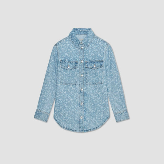 The Denim Overshirt | Light Painterly Strokes