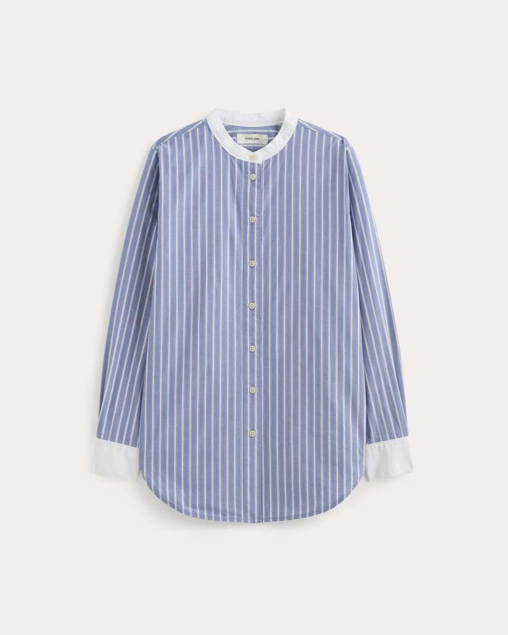 The Oversized Shirt in Ultrasoft Cotton | Dutch Blue / Bone