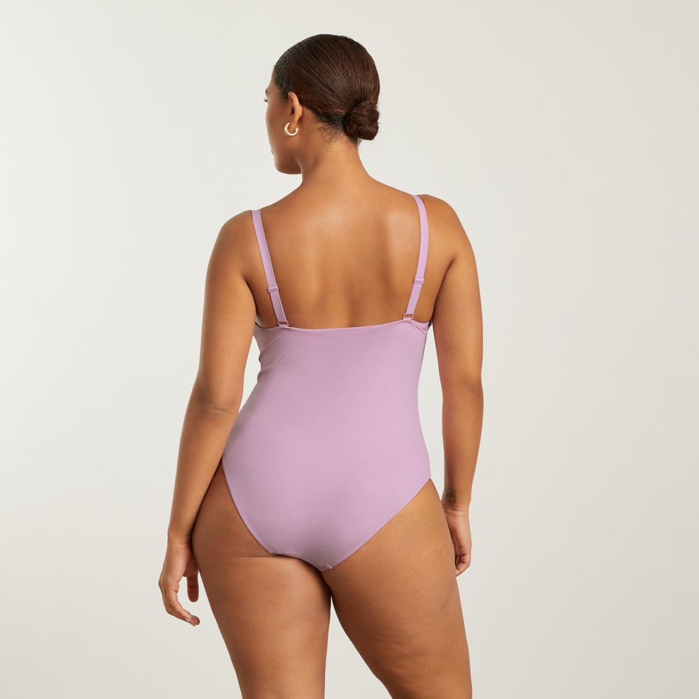 The V-Neck One-Piece | Lilac