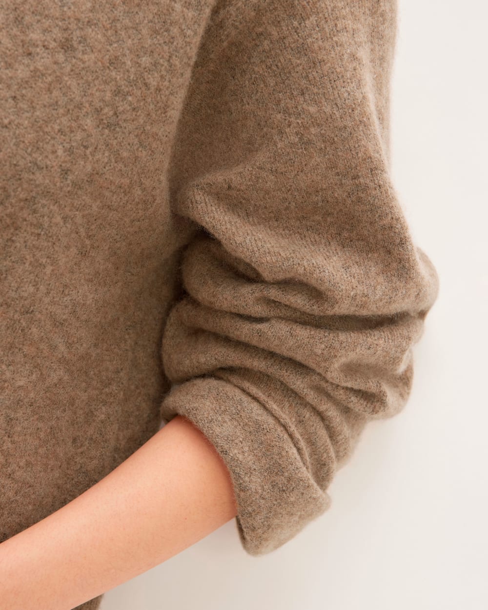 The Cozy-Stretch Crew | Heathered Toasted Coconut