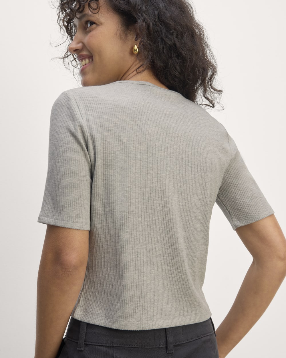 The Shimmy Tee | Heathered Grey