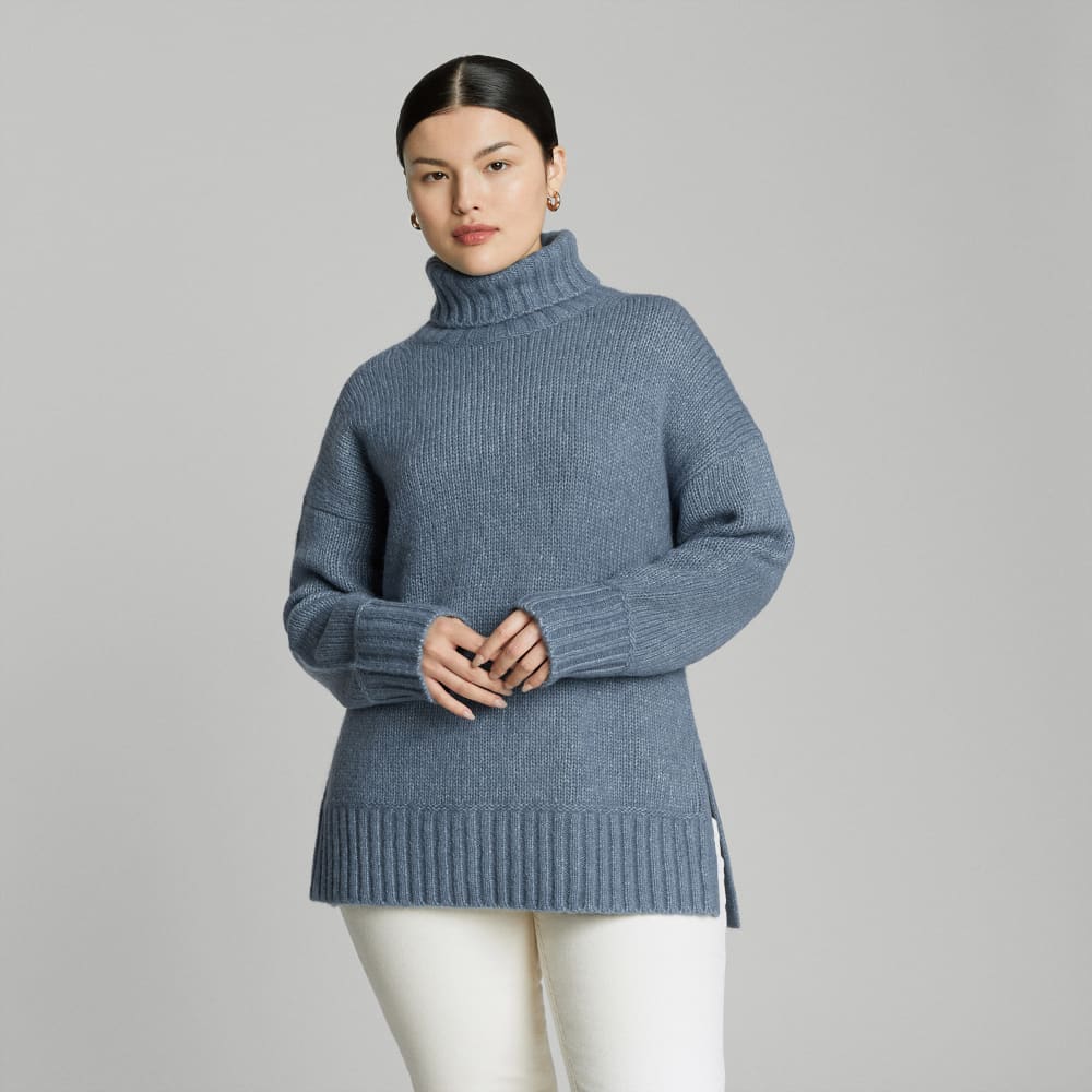 The Cloud Turtleneck | Faded Blue