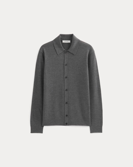 Ultrasoft Button-Down Sweater | Heather Mid Charcoal