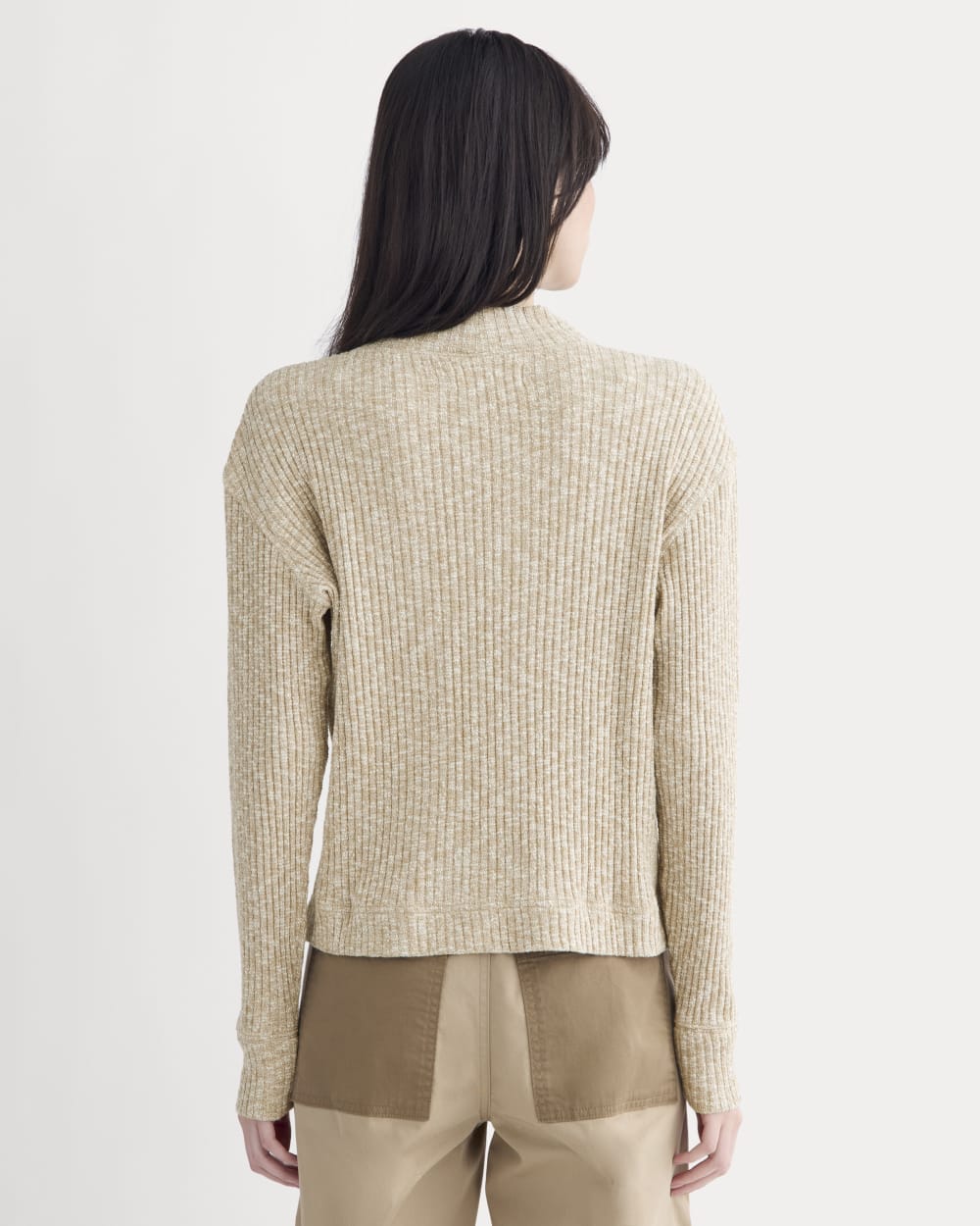 The Cozy Rib Funnel-Neck | Cornstalk / Bone Twist