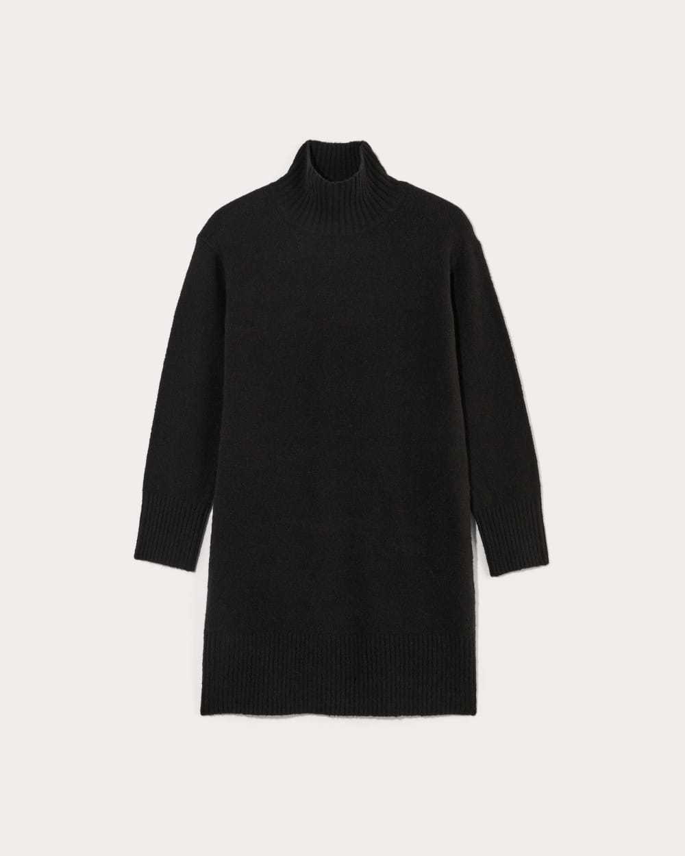 The Sweater Dress in Plush Cotton | Black