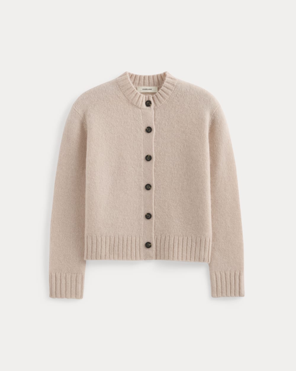 The Crew Cardigan in Alpaca | Soft Rose