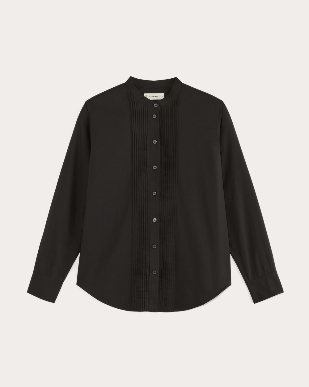 The Tuxedo Shirt in Silky Cotton | Black