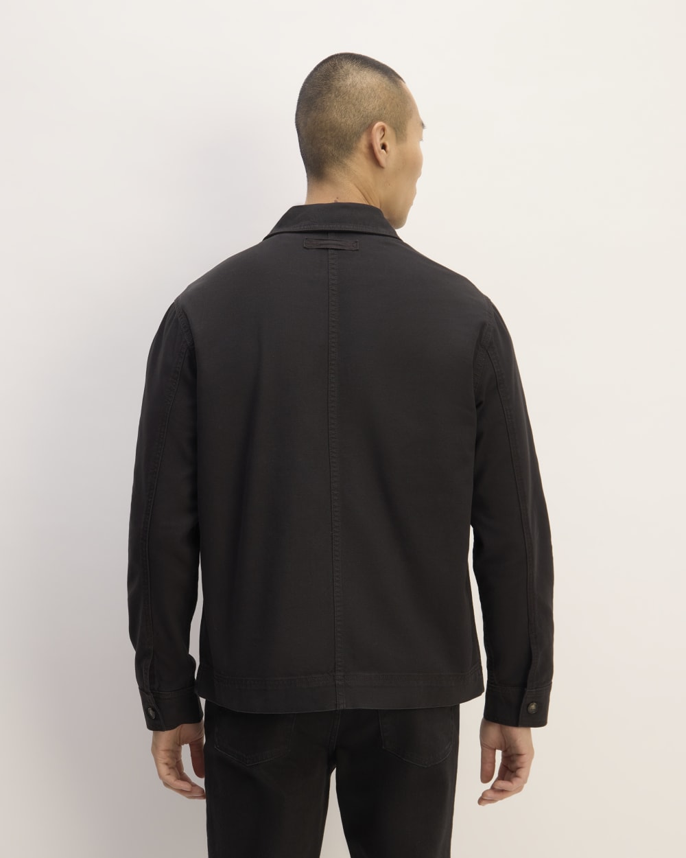 The Organic Cotton Chore Jacket | Black