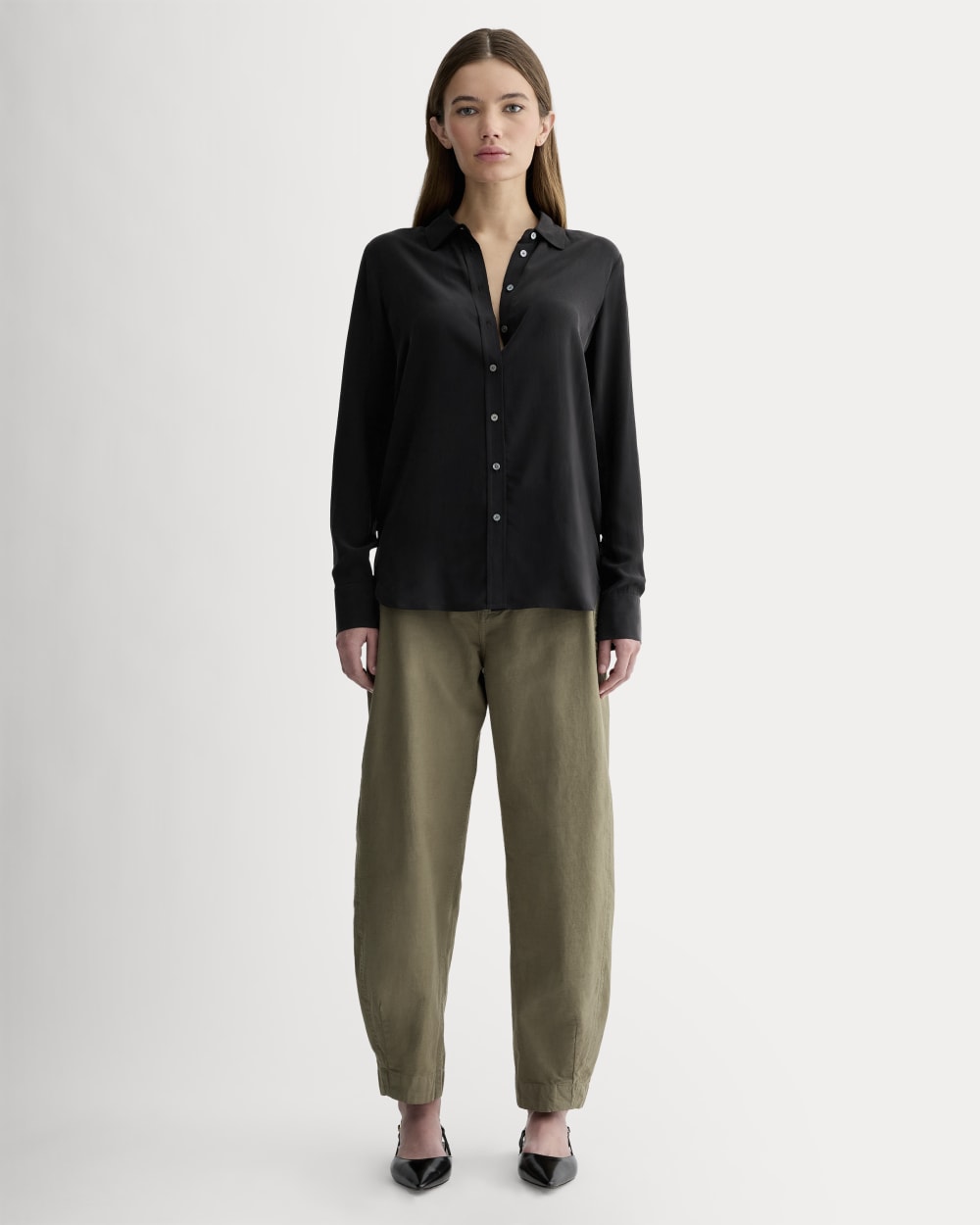 The Must-Have Shirt in Washable Silk | Black