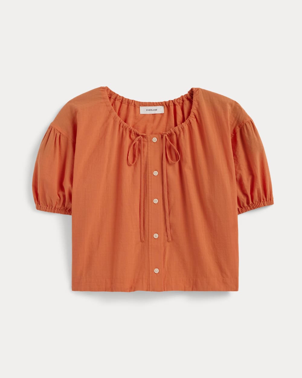 The Gauze Button-Up | Soft Orange