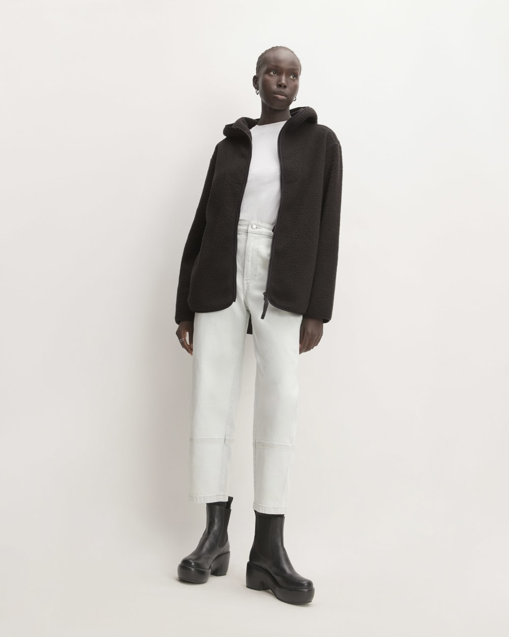 The ReNew Fleece Full-Zip Hoodie | Black