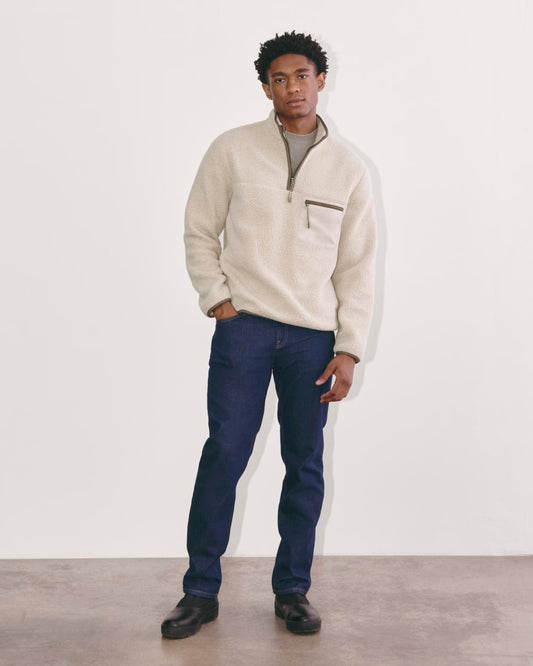 The Teddy Quarter-Zip Fleece | Heathered Oat