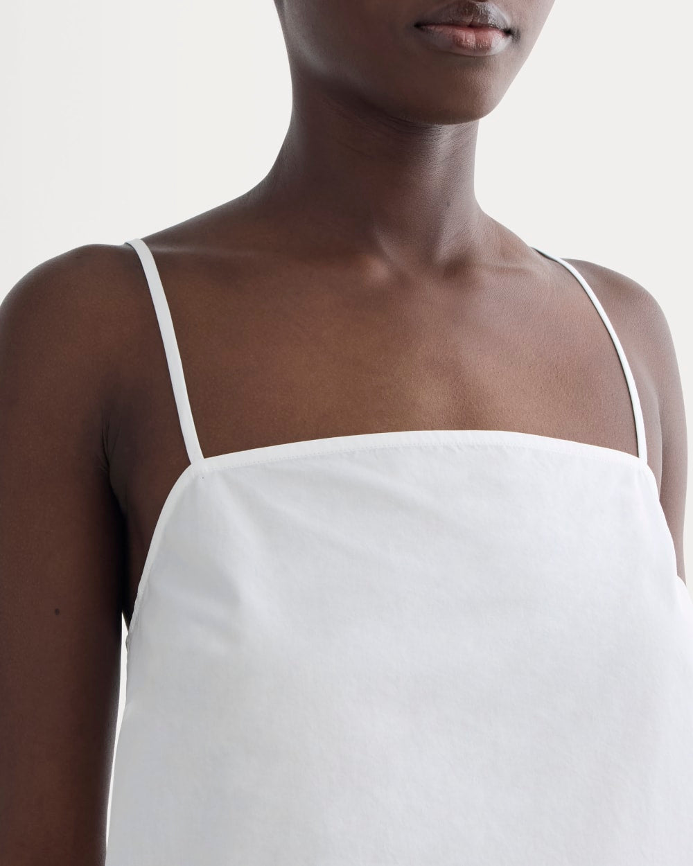 The Lace Trim Tank | White