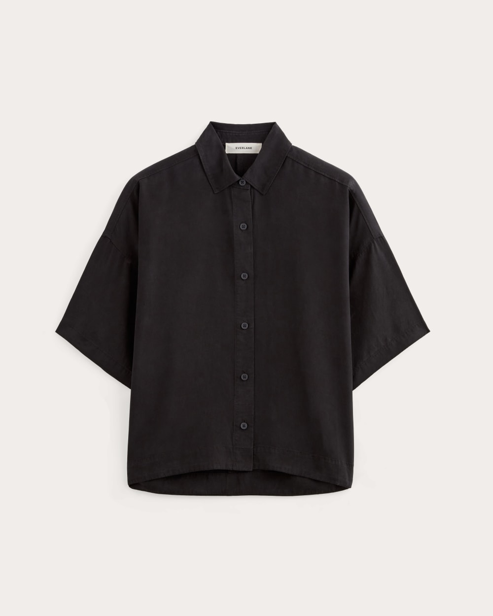 The Short-Sleeve Square Shirt in Butterlite | Black