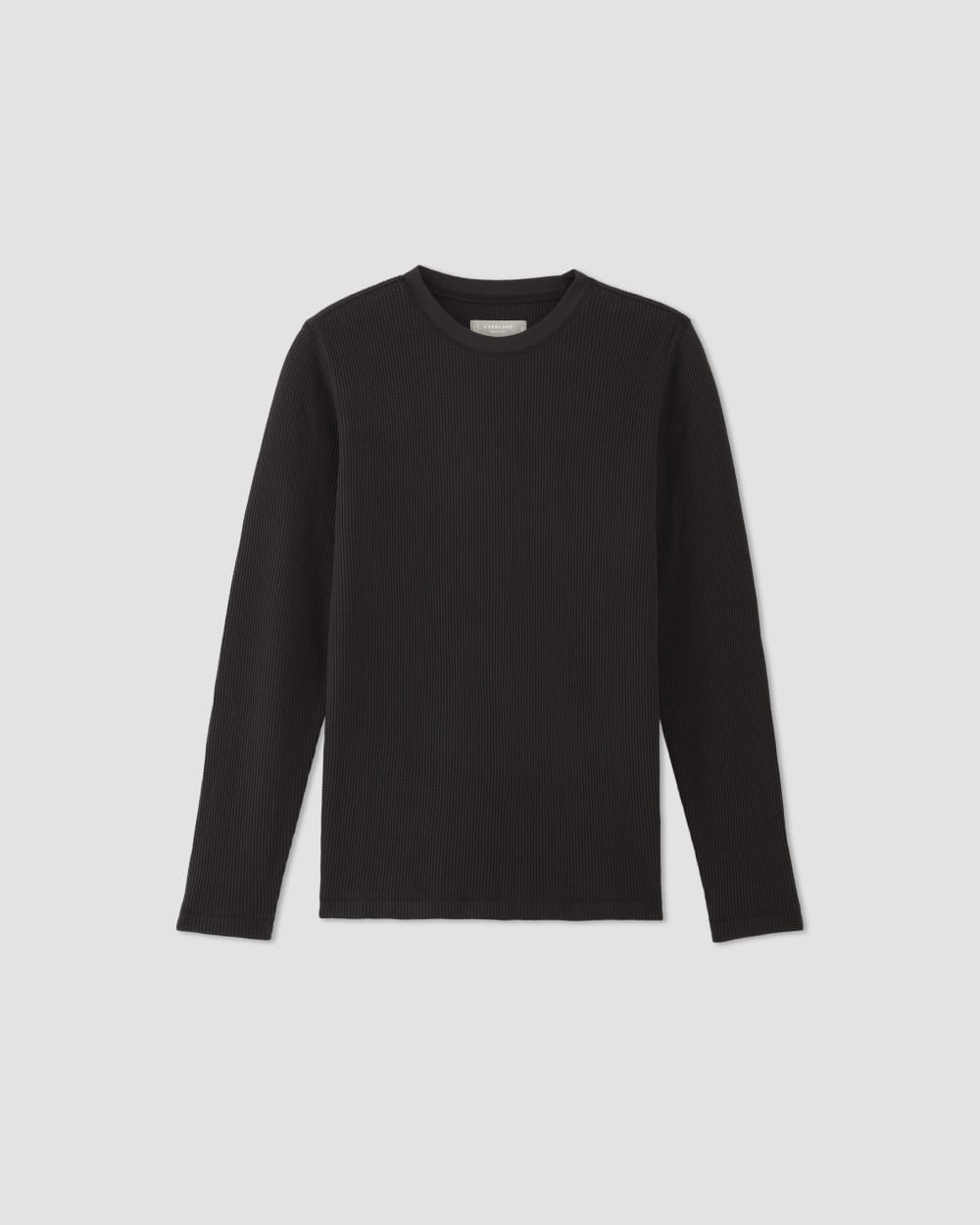 The Waffle Long-Sleeve Crew | Black