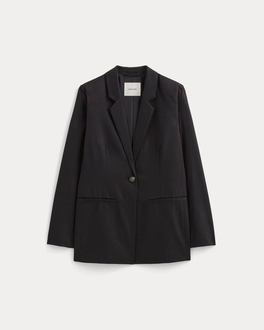 The Relaxed Blazer in Buttersmooth | Black