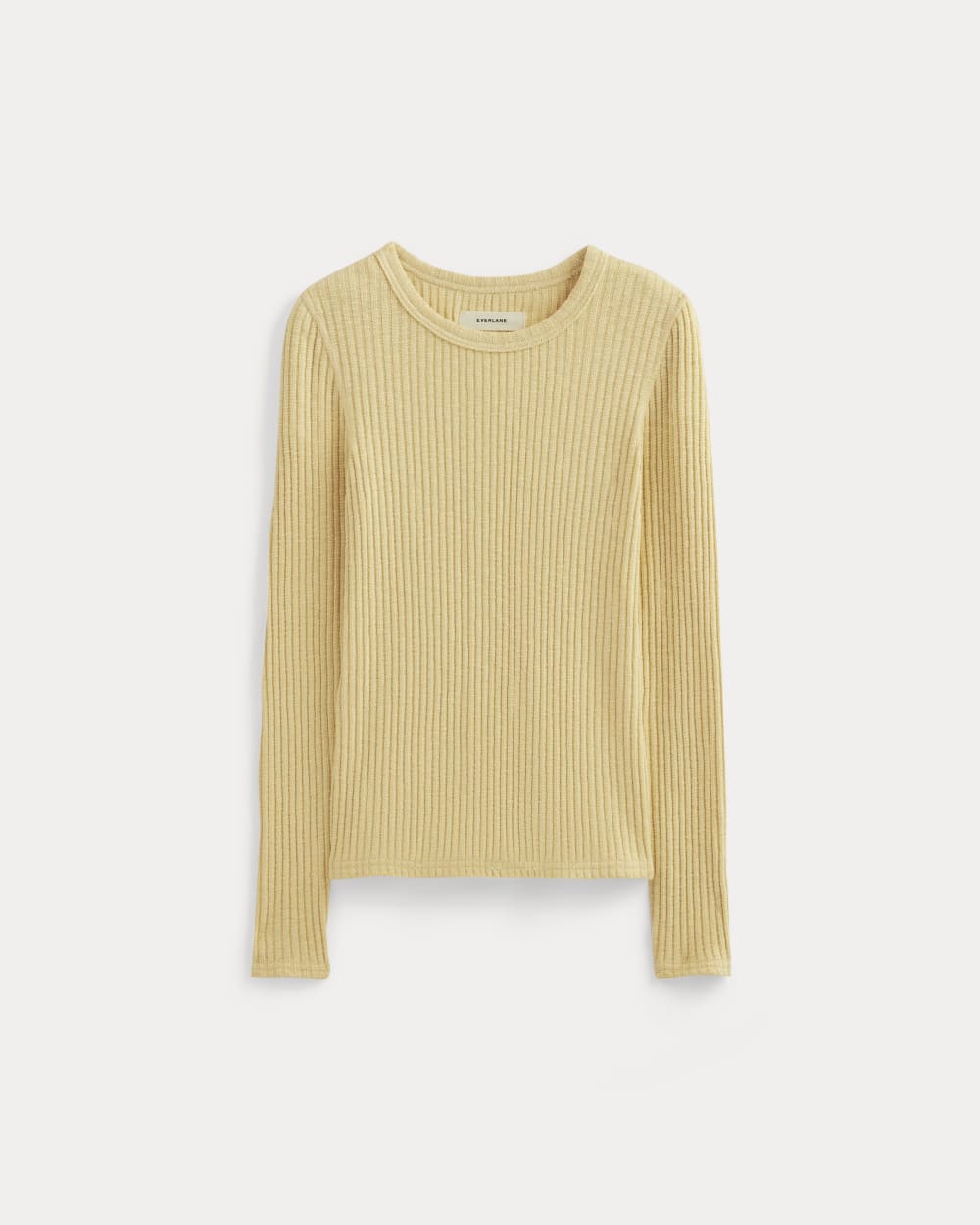 The Cozy Rib Long-Sleeve Tee | Banana Crepe