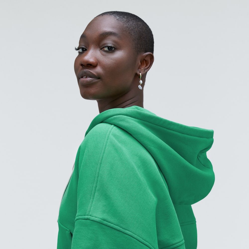 The Track Organic Cotton Hoodie | Bright Jade