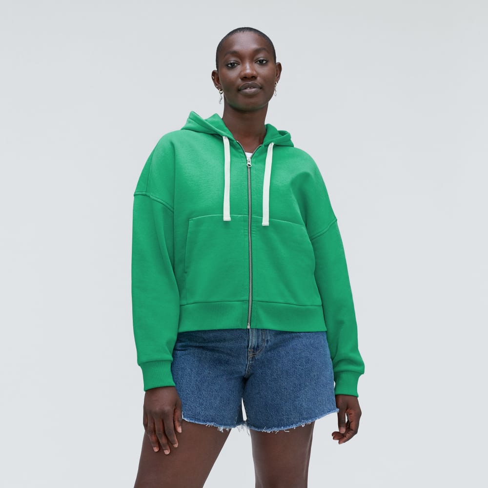 The Track Organic Cotton Hoodie | Bright Jade