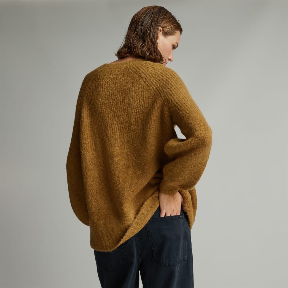 The SuperFuzz Alpaca Oversized Crew | Dijon