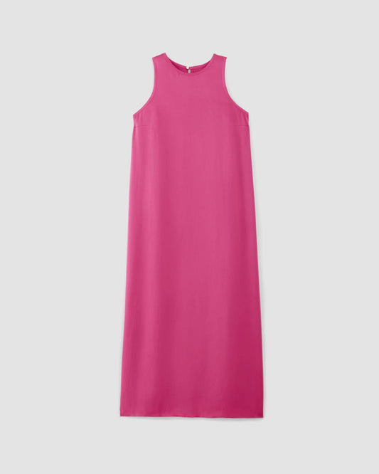 The Satin Racerback Slip Dress | Fuchsia Pink
