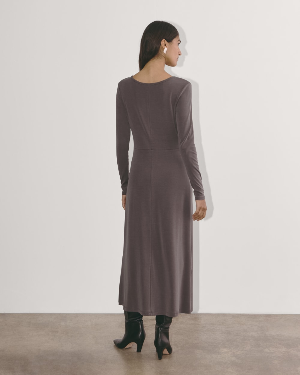 The Maddie Dress in Butterknit | Espresso
