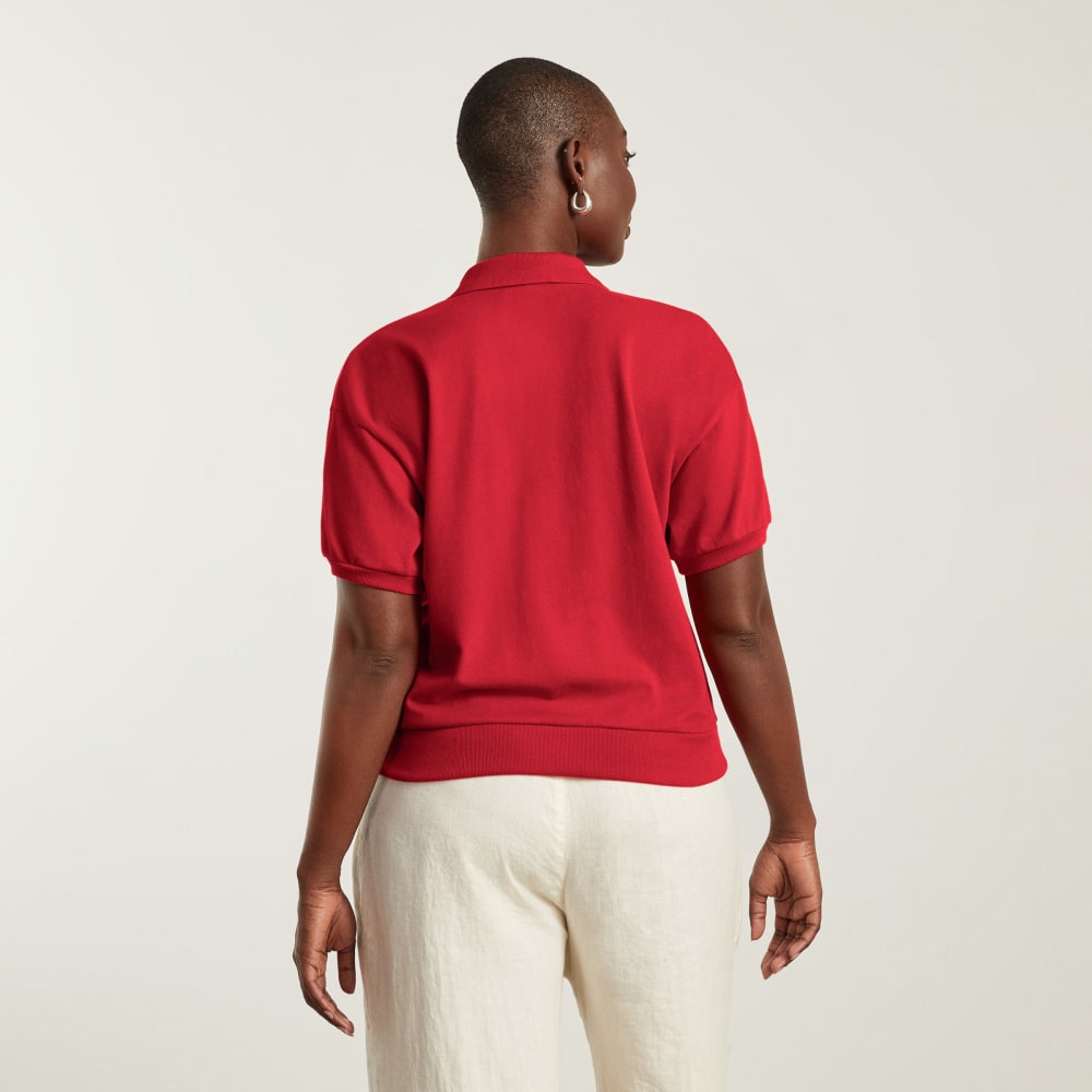 The Oversized Polo | Goji Berry