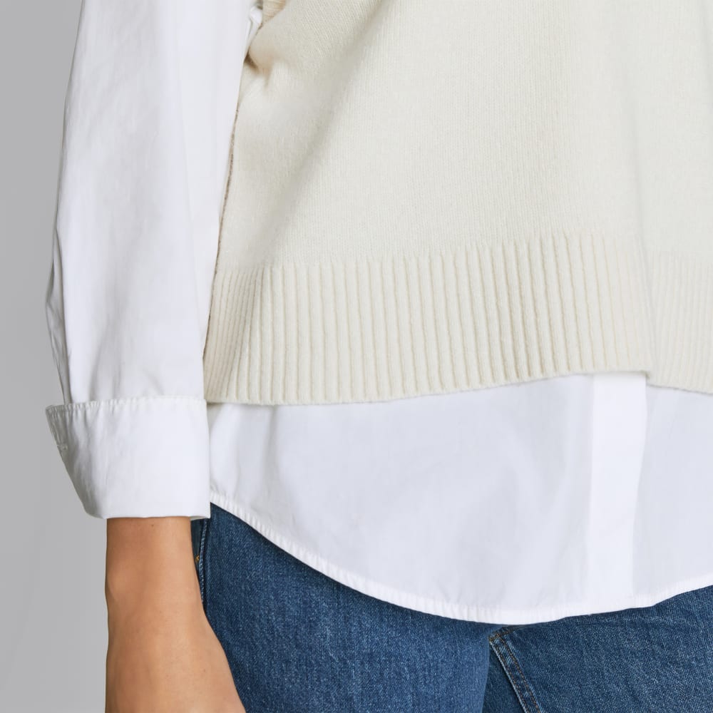 The Cashmere Vest | Bone